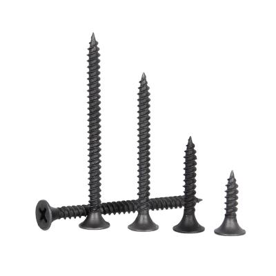 China Phillips Black Horn Head Drywall Construction Tapping Screws for sale