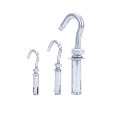 China 304 steel 235 ceiling expansion hook poster ceiling screw wall anchor screw open expansion hook for sale