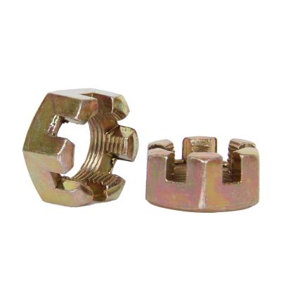 China Heavy Industry Cheap Hot Selling Hexagonal Mining Nuts Galvanized Blossom Buckle Slotted Nuts for sale