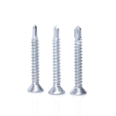 China Countersunk Pan Galvanized Drill Tail Screw Stainless Steel Countersunk Drill Tail Main Thread for sale