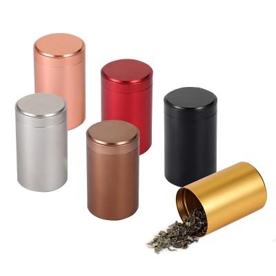 China None Anodized Aluminum Newcomer Black And Green Airtight Container Rose Stash Jar For Spice Tobacco Herb Tea for sale