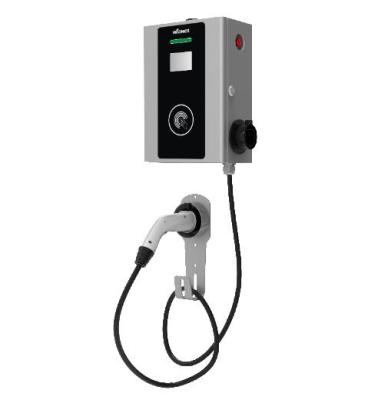 China Park Lot Hiconics 7KW OCPP EV AC Charging Station With IEC Type2 Charging Plug For EU Market for sale