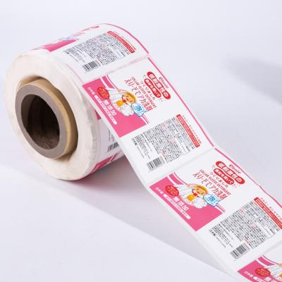 China Waterproof Customized Adhesive Printed Plastic Paper Label / Sticker / Sheet / Ticket Roll for sale