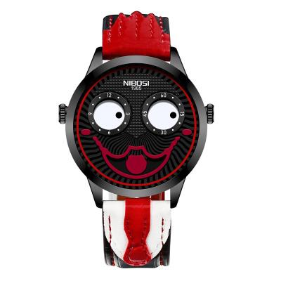 China 2021 New Arrival Joker Watch Men Water Resistant Shape Clown Quartz Leather Sports Personality Watches Men for sale