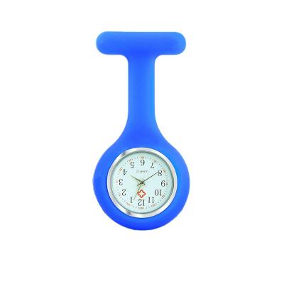 China Hot Sale Modern High Quality Colorful Portable Clip Silicone Rubber Nurse Watch for sale