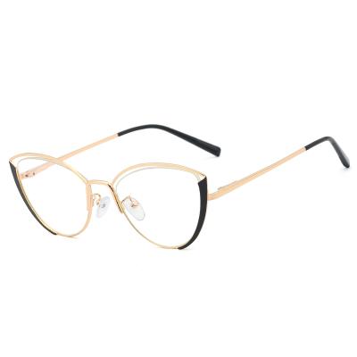 China Eyewear 2021 Anti-blue light fashion glass metal blue light blocking glasses anti blue light glasses for women for sale