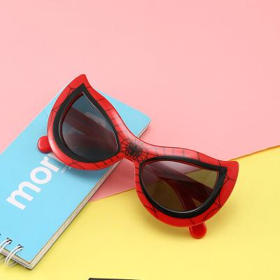 China Acetate Cat Eye Kids Sunglasses Wholesale Silicone Spiderman Sunglasses 2021 Fashion Sunglasses for sale