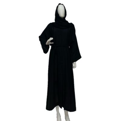 China Gradient Black Muslim Women Arabic Women's Dubai Dress Muslim Dress Daily Casual Long Dress Muslim Dress for sale