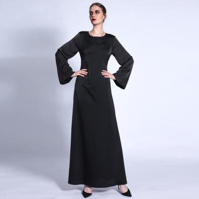 China Muslim Muslim Ladies Arab Daily Casual Formal Diamond Long Sleeve Exquisite Hot Robe Of Dubai Solid Color Long Dress for sale