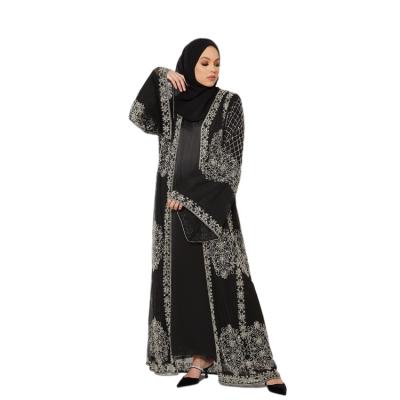 China Formal Casual Daily The Latest Designs Simple Elegant Islamic Clothing Modern Plus Size Muslim Abaya Dresses For Women for sale