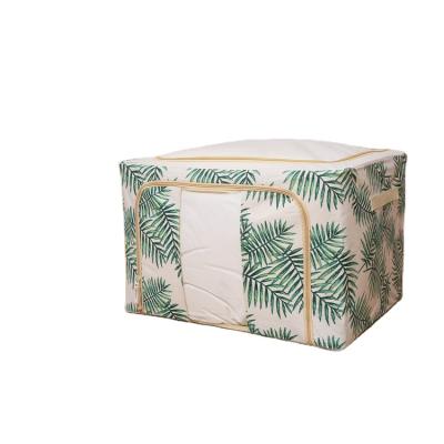 China Viable Custom Home Foldable Covers Clothes Stitch Organizer Bag Fashion Printed Large Capacity Storage Bag for sale