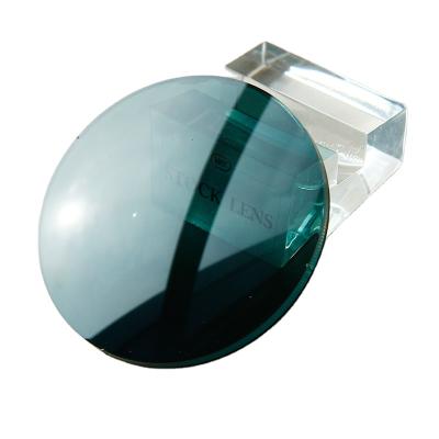 China Single Vision Sunglass Lenses 1.499 Resin Lens Tinted Single Vision Green Lens Optical Lens for sale