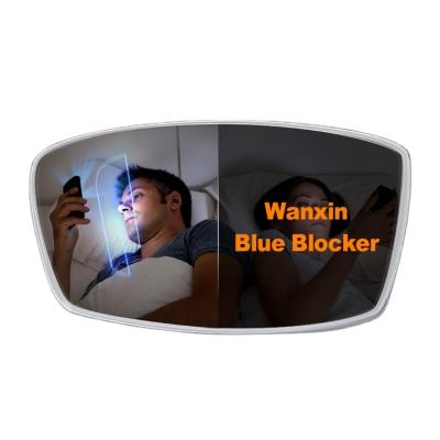 China Blue Cut Blocker 1.60 Blue Stock Optical Lens for sale