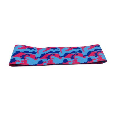 China Non-slip Strap Band Nylon Fabric Yoga Balance Training Flexibility Camouflage Exercise Stretch Resistance Band for sale