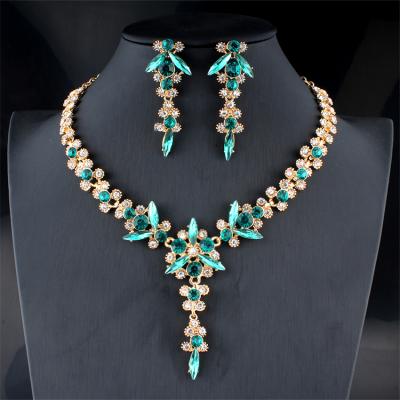 China Cheap Zirconia Jewelry Sets For Woman Necklace Wedding Jewelry Set Bridal Necklace Jewelry Sets for sale