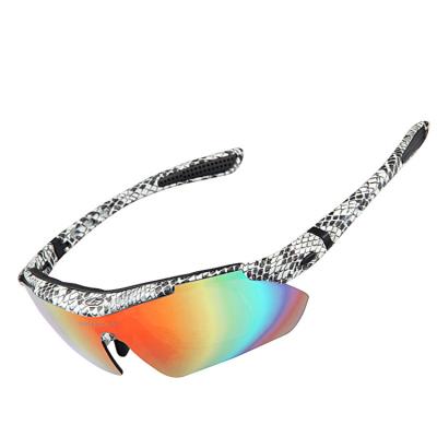 China New Style Sports Outdoor UV400 Safety Cycling Half Glass Frame Camouflage Mens Fishing Sunglasses for sale