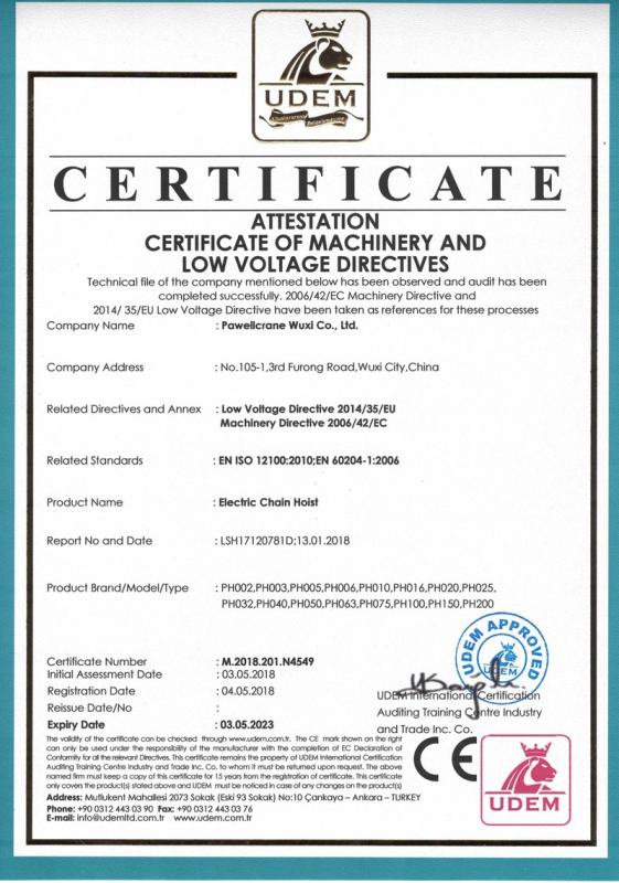 2006/42/EC - Toptech Machinery Wuxi Co., Ltd.