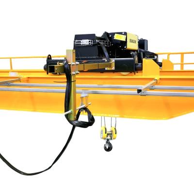 China Bridge Crane Workshop Used Double Beam Crane Double Girder Bridge Crane Overhead 20 Ton Electric Overhead Traveling Crane for sale