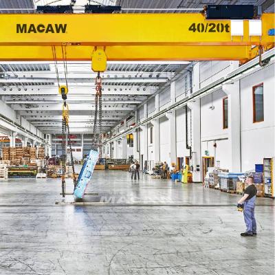 China Bridge Crane Model CE Certificated Die Lifting Double Beam Bridge Workshop Crane Mold Crane 40t 20t for sale