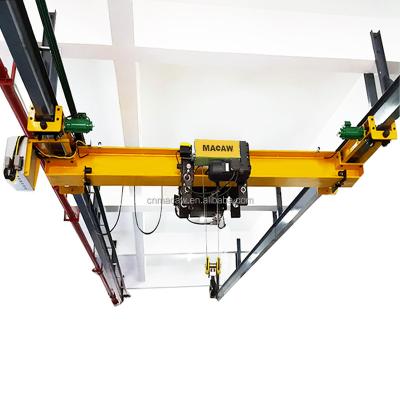 China Bridge Crane European Style Single Girder 6.3 Ton Overhead Cranes With Small Headroom Low Noise Space Demand for sale