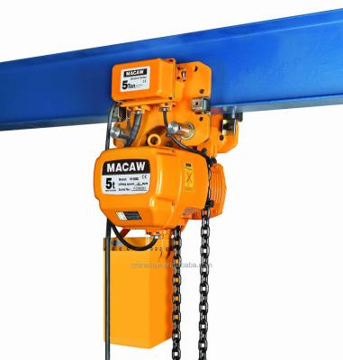 China Top Quality Safety PET050S Strong Durable Electric Chain Hoist 5 Ton for sale