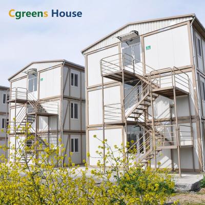 China Modern Cgreens House Self Build Prefab Modular Container Houses Container Camp Project For Office And Living Building for sale