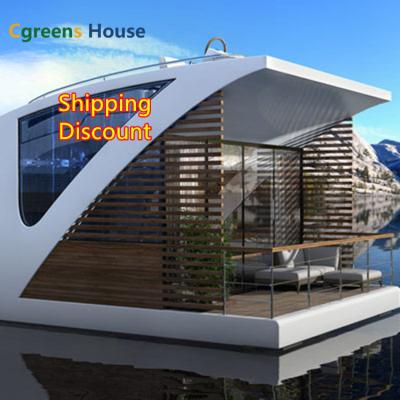 China Modern Modular Luxury Interior Prefab House Project Expandable Cgreens House Flat Pack Water Dock Container Hotel Expandable Container Home for sale