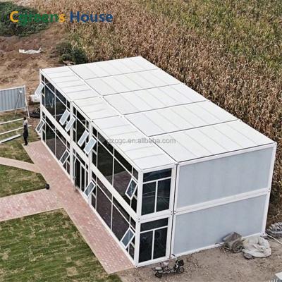 China Cgreens Modern House Modular Quick Installation of Mobile Office Container House Poland Foldable Container Home Office Project for sale