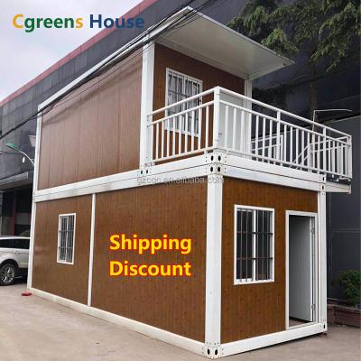 China Cgreens Modern House Flat Pack Convenient and Quick Installation Prefab Houses Detachable Container Mobile Home Office for sale