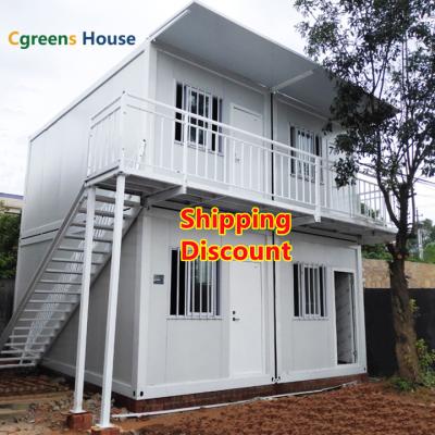 China Cgreens Modern Light and Luxuriously Decorated Steel Container Home 20ft Expandable Two Bedroom Expandable Modular Home for sale