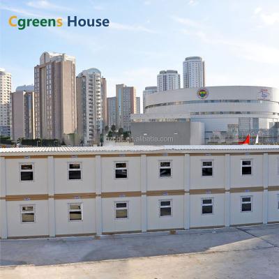 China Cgreens modern prefab construction convenient and quick installation of container house project site construction must be low cost and low cost for sale