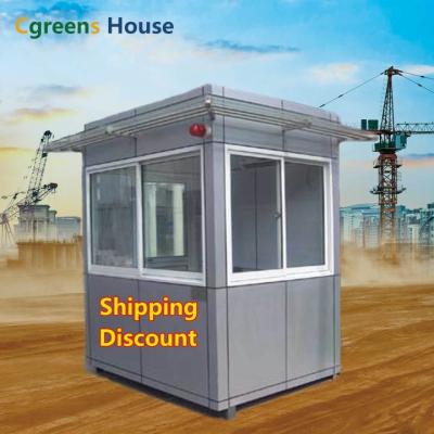 China Cgreens Modern House Low Price Modular And Easy To Move Prefab Portable Small House Security Pavilion Guard Thrown For Sale for sale