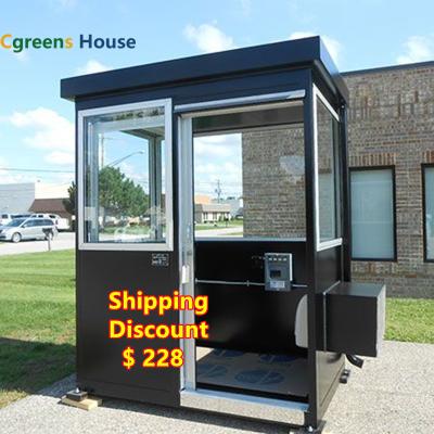 China Cheap Modern Cgreens House Cheap Price Portable Prefab Sentry Box Guard Cabin Cabins For Sale for sale