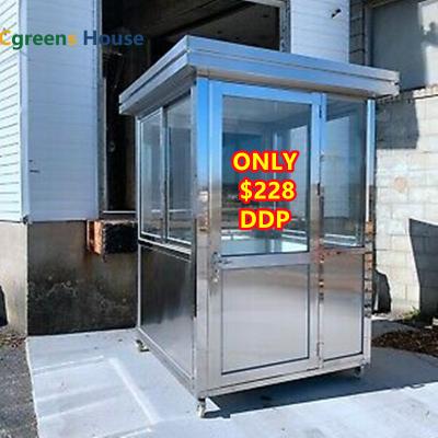 China Cgreens Modern House Low Price Economical Portable Prefab Sentry Box Guard Booth Shacks For Sale for sale