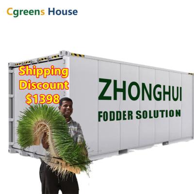 China Modern Cgreens House Container Forage Plant Project With Function Of Greenhouse Growing Grass Comes With Photosynthesis for sale