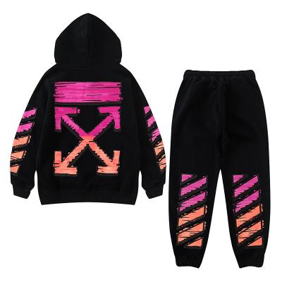 China 2021 new casual kids autumn kids clothes set hip hop hoodies+joggers smart casual sports boy two-piece set suits for sale