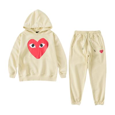 China Cartoon Smart Casual Kids Boy Girls Clothes Hoodie Set Jogger Pants Outfit Tracksuit Kids Clothing Set for sale