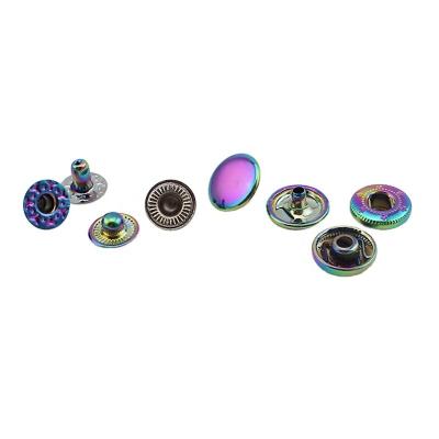 China 12mm screw chicago rivets Nolvo world 12mm screw chicago rivets iridescent rainbow metal rivets studs tone on tone for sale