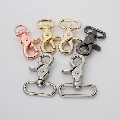 China Durable Nolvo World 6 Colors 13-20-25-30-38mm Rose Gold Swivel Hook Lanyard Carabiner Metal Snap Hook Lobster Clasp for sale