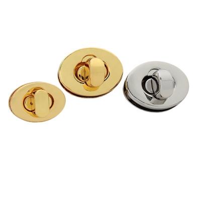 China Bag Maker Lock 23X16mm Nolvo World 4 Colors, 29X22mm Gold Twist Lock Closure Classic Bag Metal Deep TurnLock Clasp for sale