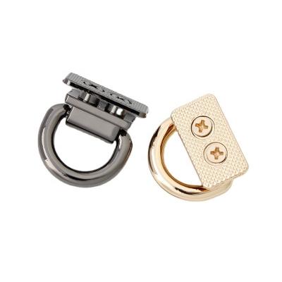 China High Quality Nolvo World Gun Black/Gold 21*19mm Metal Bag Side Clip Buckles Bag Strap Screw Connector Handbag Hanger Hardware Accessories for sale