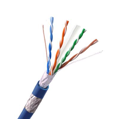 China Al Foil + Mylar NCTS cat6 sftp LAN wired network cable braided signal cable for indoor and outdoor for sale