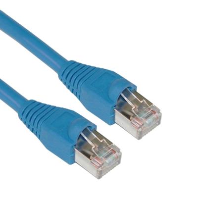 China High Quality FTP CAT5E Blue Bend Ethernet Cable cat5e cat6 c6a Solid Insensitive Stranded Patch Cord for sale