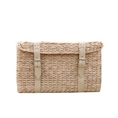 China Sustainable Set 2 Hand Armor Rush Straw Storage Basket on Sale for Home Decoration for sale