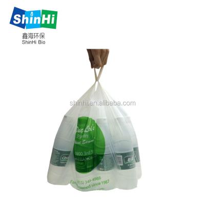 China Wholesale Eco Friendly Shopping Singlet Bag 100% Biodegradable Plastic Shopping Bag With Logo Printed Degradable Plastic Grocery Bag for sale