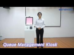 Stand Queue Management Kiosk LED Display 17 Inch For Bank / Hospital