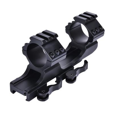 China Aluminum alloy 25.4mm/30mm optic mounts, adjustable scope mounts with picatinny rail for sale