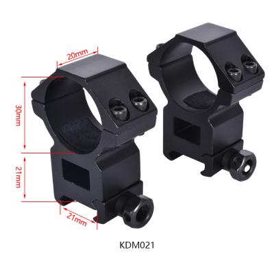 China Aluminum Alloy High Profile Ring Rifle Scope Mount Double Rings Mount For Airsoft Scope for sale