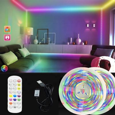 China 12V 5050 Smart Theme Park Flexible Color Changing Lights Smd Led Light Strip for sale