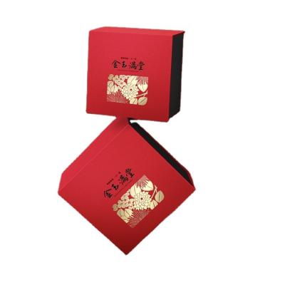 China Recyclable Luxury Customize Logo Printed Flat Pack Wedding Food Candy Packaging Magnetic Folding Paper Gift Box for sale